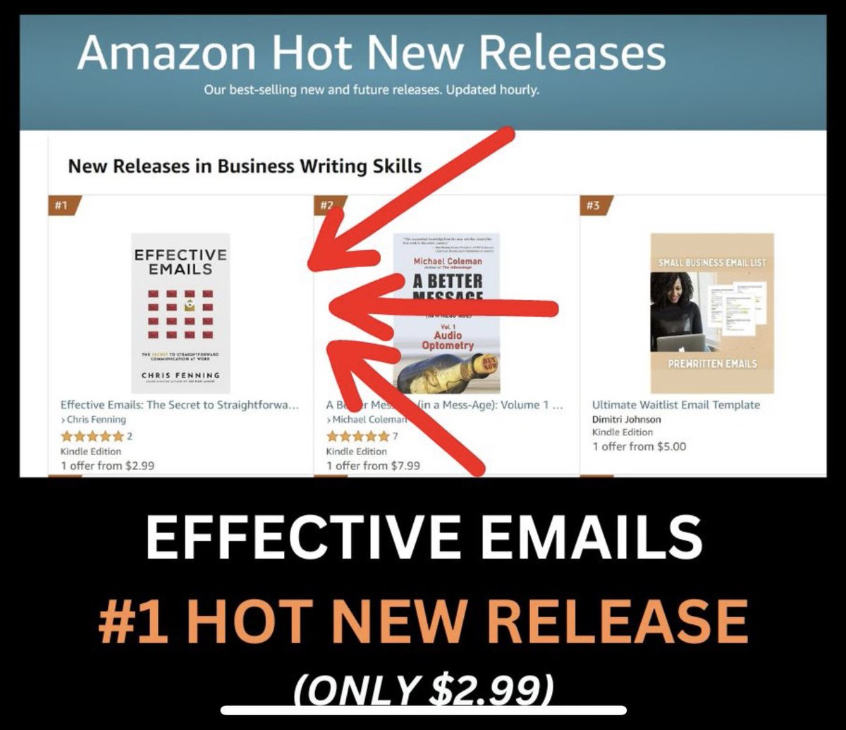 IT’S LAUNCH DAY!!! ANd Effective Emails is already a #1 hot new release on Amazon. Grab a copy today and make the most of the 80% discount. amazon.com/Effective-Emai…