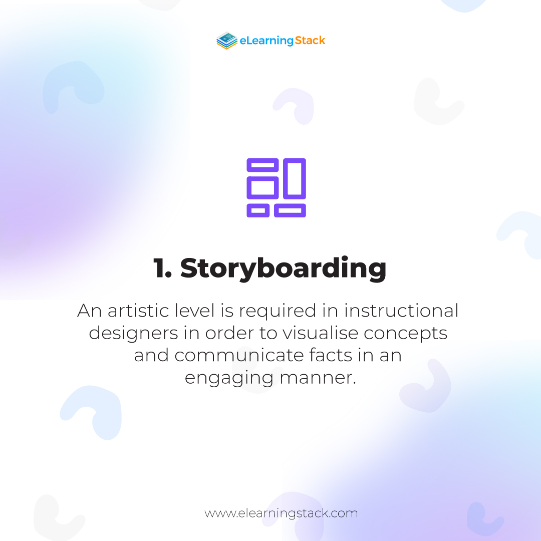Elearningstack's tweet photo. Essential skills to become a great Instructional Designer
#instructionaldesigner #instructionaldesign #storyboarding #eLearningCourses #elearningstack https://t.co/RRc1cMtZK2