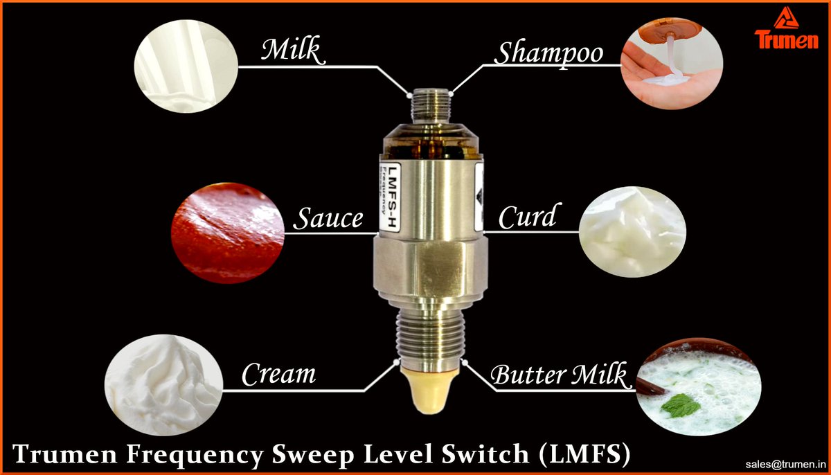 SalesTrumen's tweet image. Trumen Frequency Sweep Level Switch(LMFS)...

Stay Safe Stay Healthy...
#LevelSwitch #LevelSensor #CapacitanceLevelSensor #sauce #milk #curd #buttermilk #frequencysweep #shampoo #cream