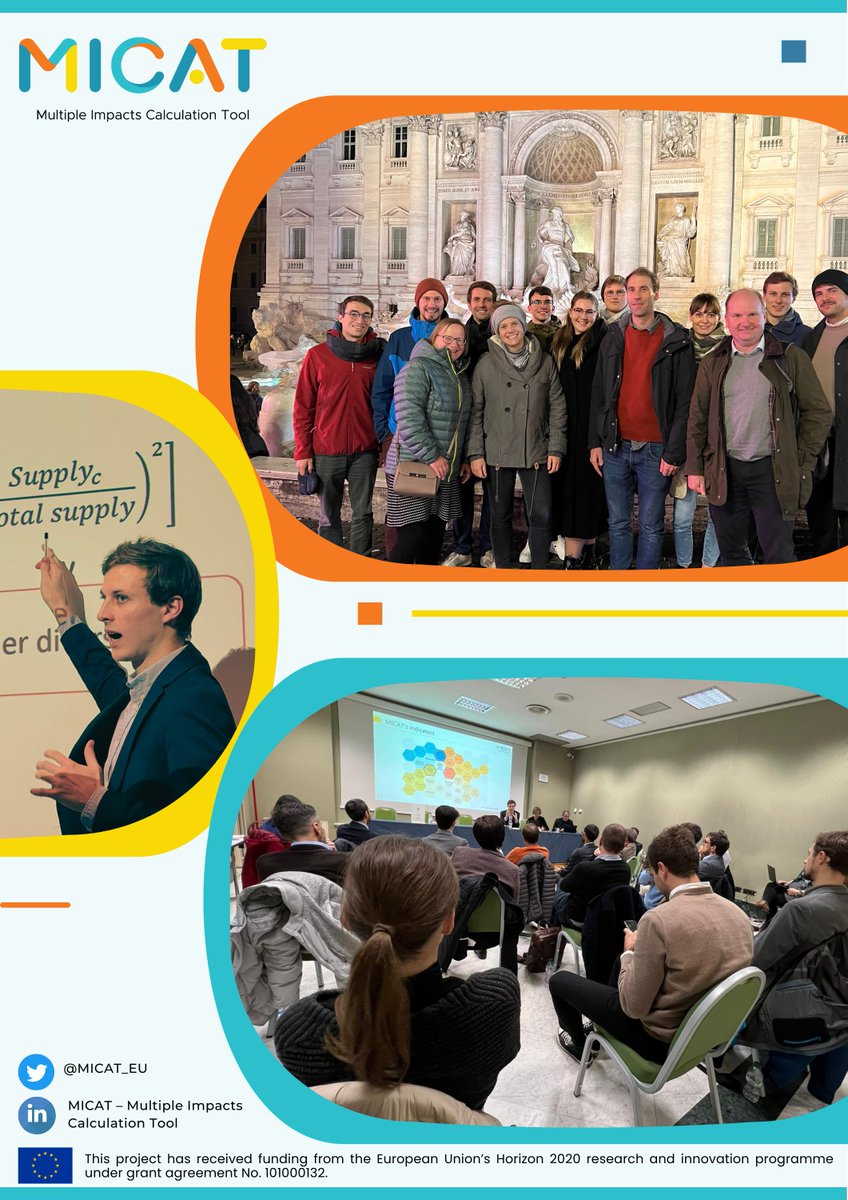 MICAT_EU's tweet photo. 2 weeks ago, MICAT held its 1st in-person project meeting in Rome, BTB with its 2nd Italian workshop. The #MICATool &amp; #multipleimpacts indicators were discussed &amp; demonstrated to national stakeholders that will make use of them upon their release. 

Want more info? Comment or DM! https://t.co/JOYLq0nSSW