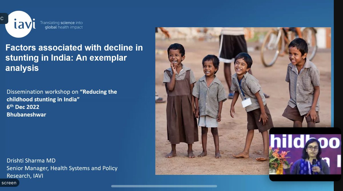 PMenonIFPRI's tweet photo. Oops. Not the last on this.  Fantastic summary by @sharmadrishti @IAVI on the collaboration with @exemplarshealth to study another four states.  Imagine the power of deep research on 8 success cases on stunting decline.  India has so much to draw on. https://t.co/j94jpaKfxZ