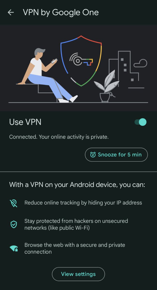 Google’ın yerleşik VPN servisi. 👌💯