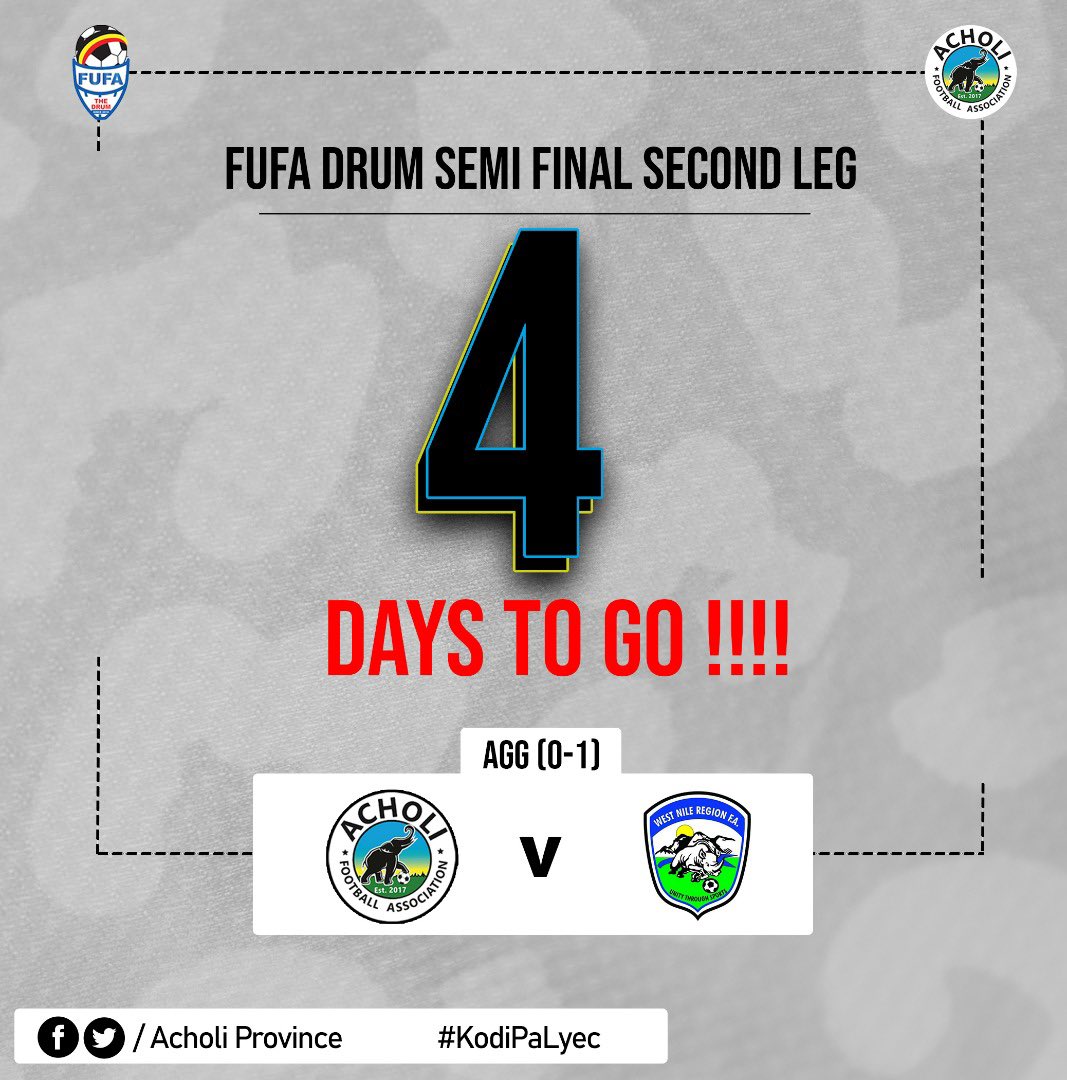 AcholiProvince's tweet photo. We are getting ready for this big one!
Just four days to go 💪🏾

#KodiPaLyec https://t.co/087NZIMIrm