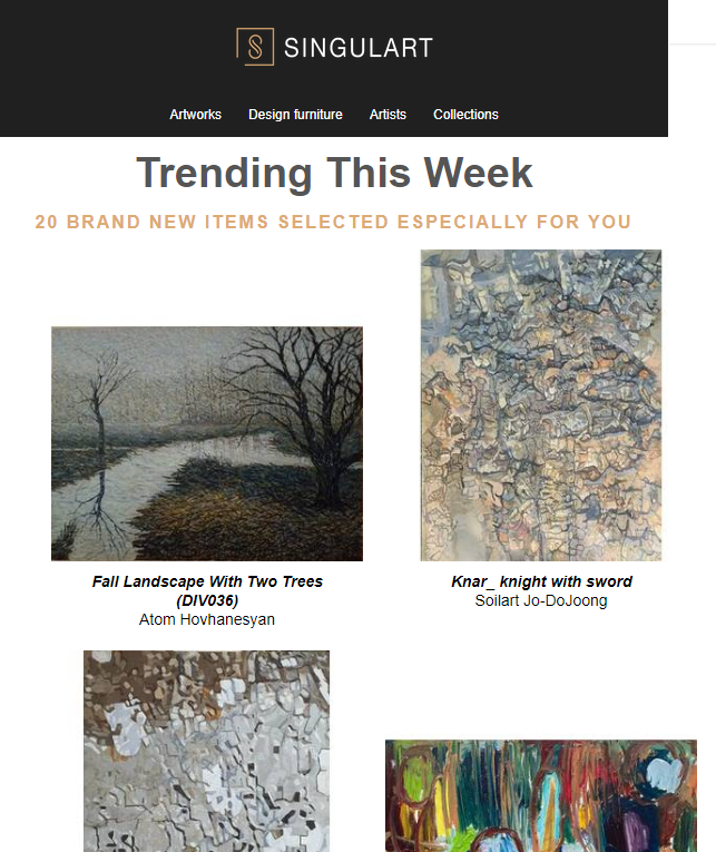 cats015's tweet photo. Two pieces of my work were featured in singulart's 'trending this week' newsletter this week as well.
I'm happy that my work was selected for 3 weeks in a row

thank you so much @singulartofficial

#singulartofficial #soilart #earthpainting #figurativeart #dojoong #creative https://t.co/VZUaWhSMQ7