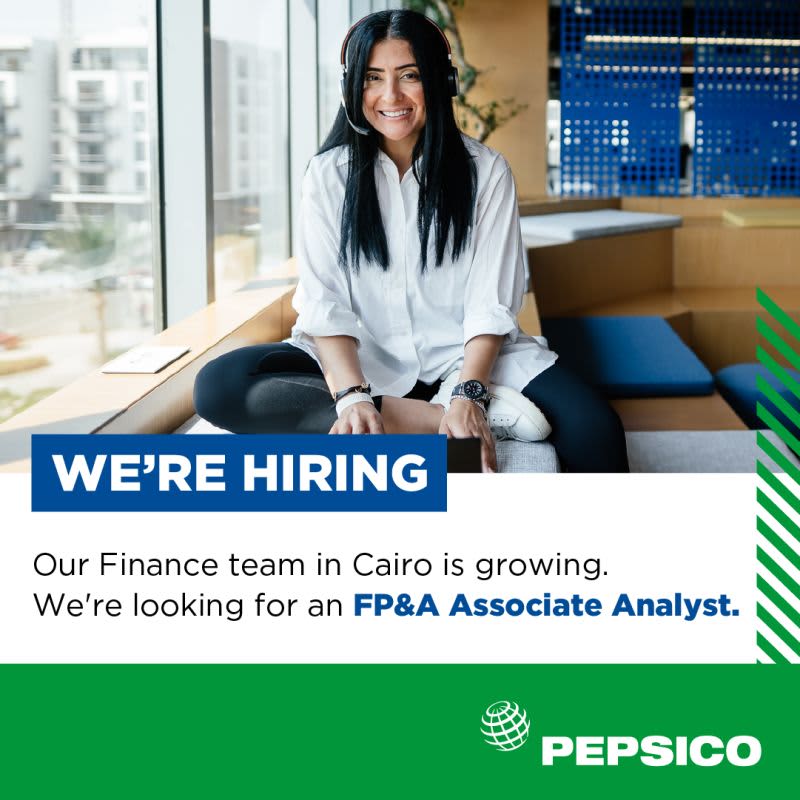 debbierobinson7's tweet photo. PepsiCo's GBS center in Cairo is hiring! Our Finance team is growing and looking for an experienced FP&amp;A Associate Analyst. Join our dynamic business center, full of passionate people embracing new ideas to enhance how we operate around the world. … https://t.co/7To7T7D7Vj