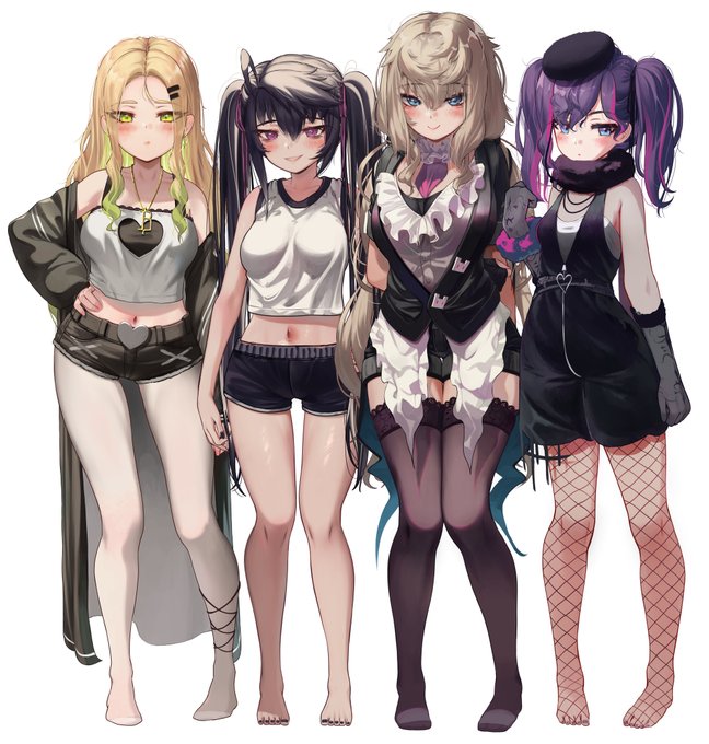 ヒロインたちです。
修正された部分があるので再アップロードします!🥰 