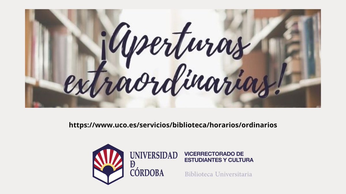 Biblioteca de la UCO tweet media