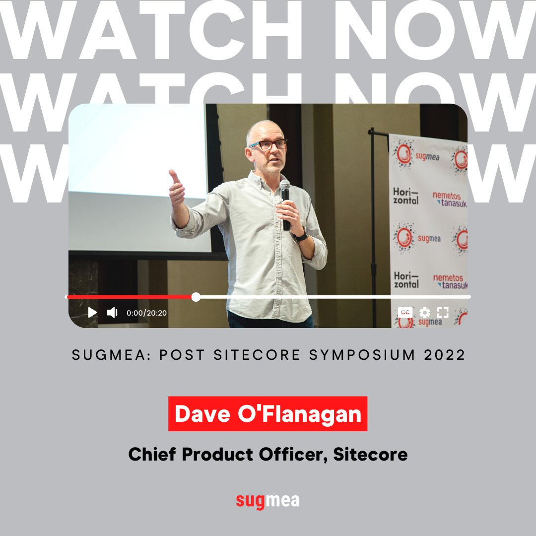 Dave O'Flanagan, Chief Product Officer at #Sitecore, made a surprise guest appearance at this SUGMEA! 

The audience had a wonderful time having him on stage as he kicked off the event by sharing his <a href="/SitecoreSYM/">Sitecore Symposium</a>   2022 opening keynote. Click here to watch youtube.com/watch?v=qJ2LZg…