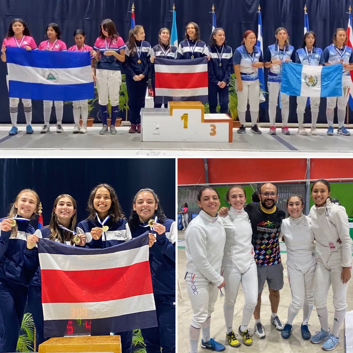lajornadacrc's tweet image. ÚLTIMA HORA: nuestra selección femenina juvenil de esgrima (categoría espada) se acaba de coronar campeona centroamericana en Nicaragua. 🤩

¡Tenemos potencial de sobra para seguir liderando la región durante muchos años! 🏆🤺🇨🇷