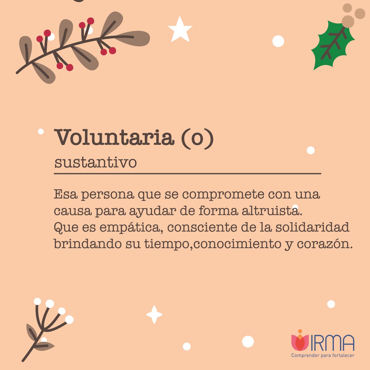 En el #DiaInternacionalDelVoluntariado y todos los demás días Infinitas gracias a todas nuestras voluntarias, por poner su corazón en cada una de las actividades que llevan a cabo. Sin ustedes IRMA no sería lo mismo.
#IRMA #donacion #donativo #AcércateAIrma #NoEstásSola #terapia