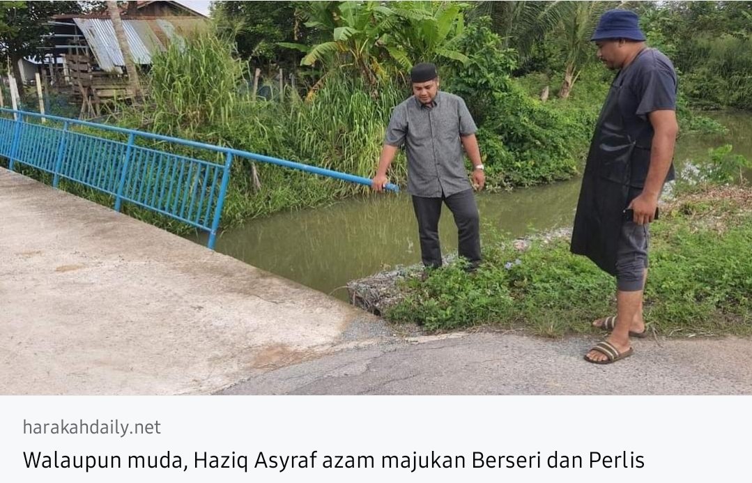 harakahdailyHD's tweet photo. Haziq Asyraf Dun, 31, adalah Ahli Dewan Undangan Negeri (Adun) paling muda apabila menang di Dewan Undangan Negeri (Dun) Beseri semasa Pilihan Raya Umum Ke-15 (PRU-15) yang lalu.

#HarakahDaily #MalaysiaSejahtera #PNBEST

https://t.co/LfK3aHBXDD https://t.co/zuL2hgdOsa