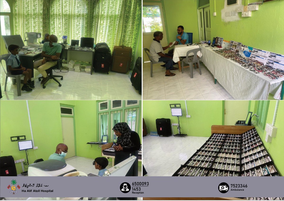 haahealth's tweet photo. On going eye camp @MoHmv @DhiddhooCouncil @Ha_AtollCouncil https://t.co/WQW35doc19