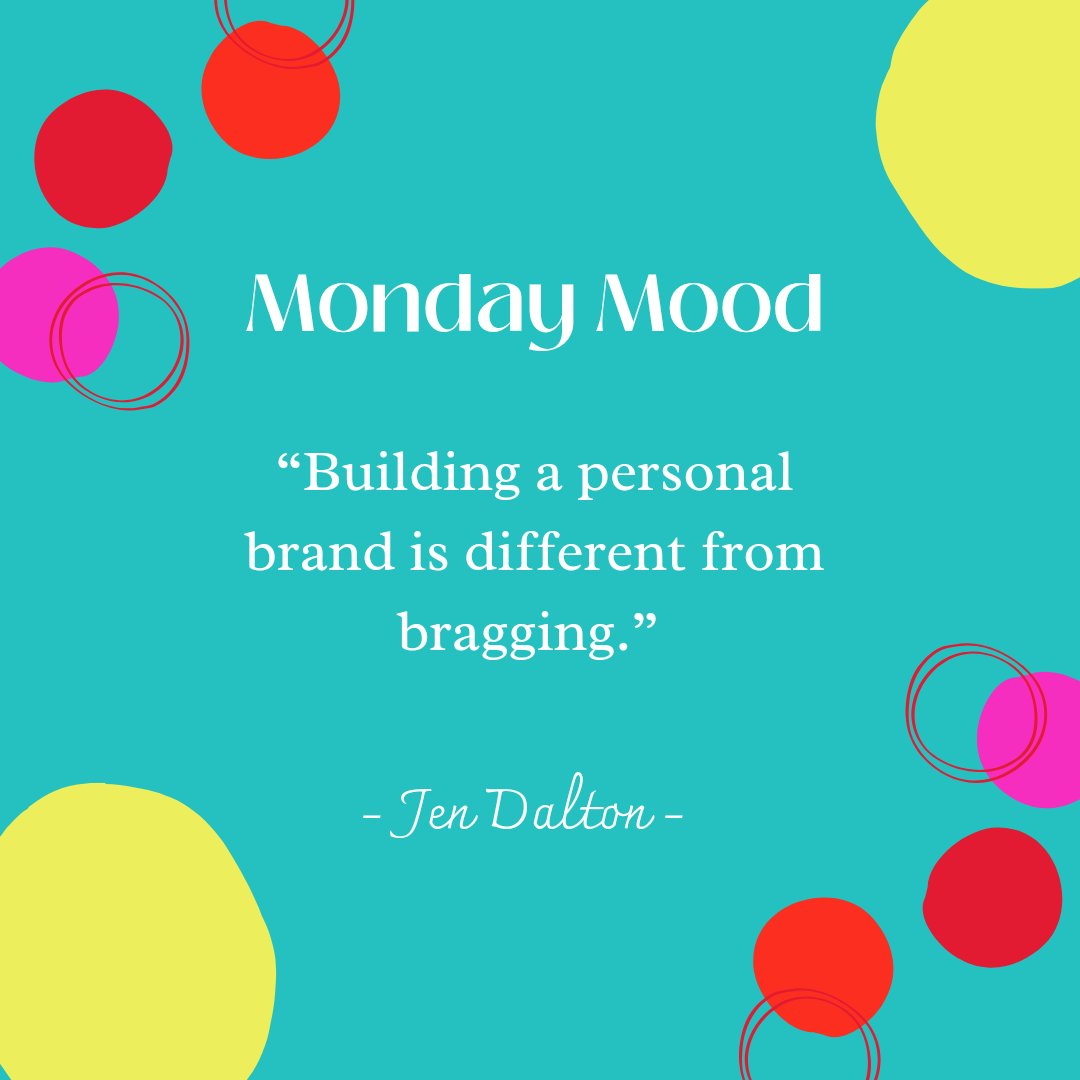 Showcasing your personal brand is NOT the same as showboating!

Our #MondayMood comes from our WIB x WISEcast episode, Building Your Personal Brand! Hop on your favorite streaming platform to listen in!

buff.ly/3rLvVGr