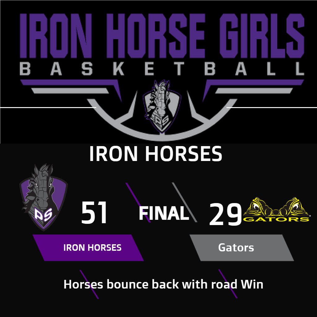 IronHorseGBB's tweet photo. Horses bounce back with road win over Goose Creek. Rivers leads the way with 17pts, Moore 14pts, Mack 13pts, Chaney 7pts. Next game 12/7 Home vs OCA https://t.co/ACZEgbCjBR