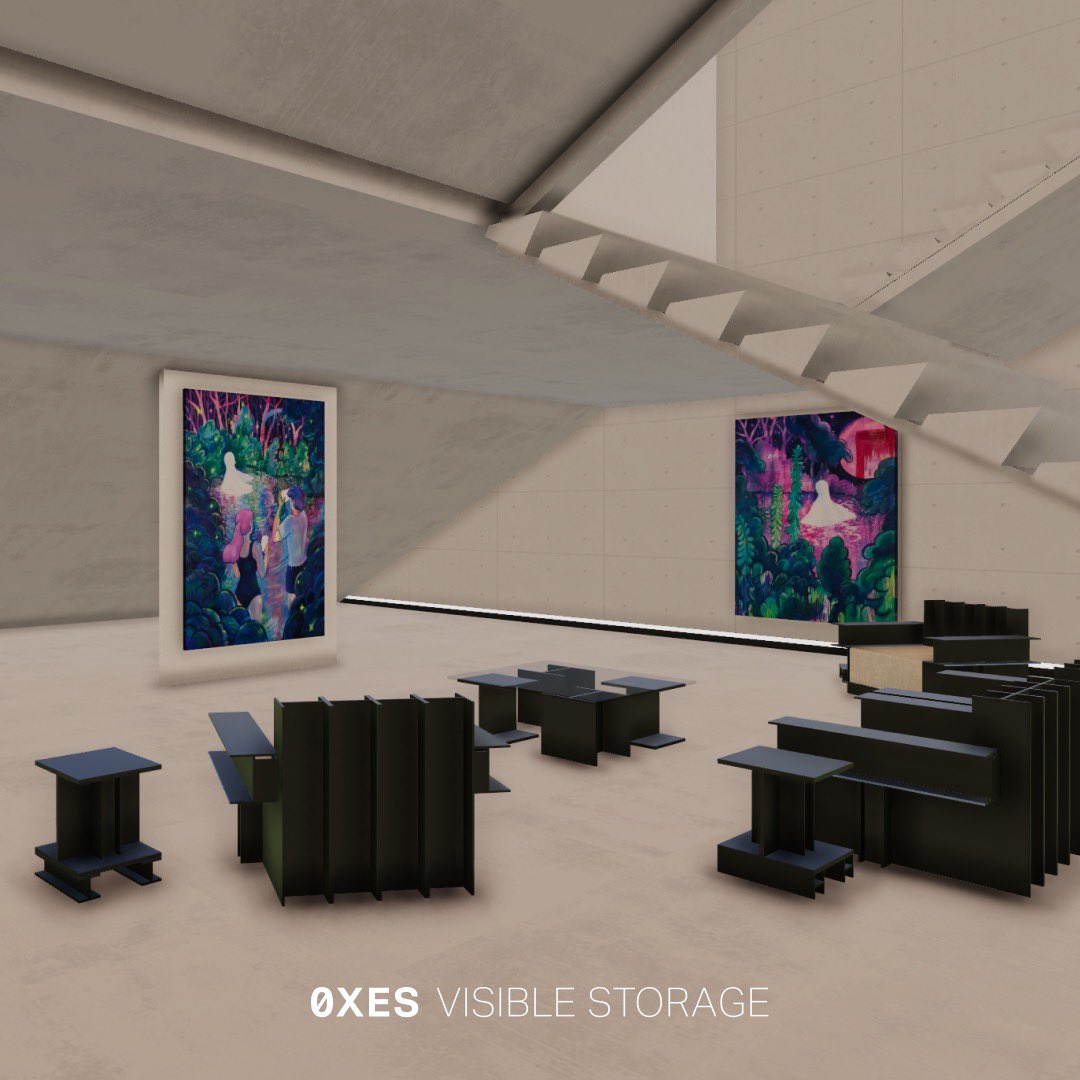 visible_storage's tweet photo. There is a hidden space of Visible Storage in @decentraland. Visit the main exhibition on the 2nd floor and find the small exhibition room!

Four works on display, including <At the fruit garden> by Yoo Jaeyeon: https://t.co/DYsyyCcmrl

#0XES #VisibleStorage #Metaverse #NFT #Art https://t.co/ii70t8DttS