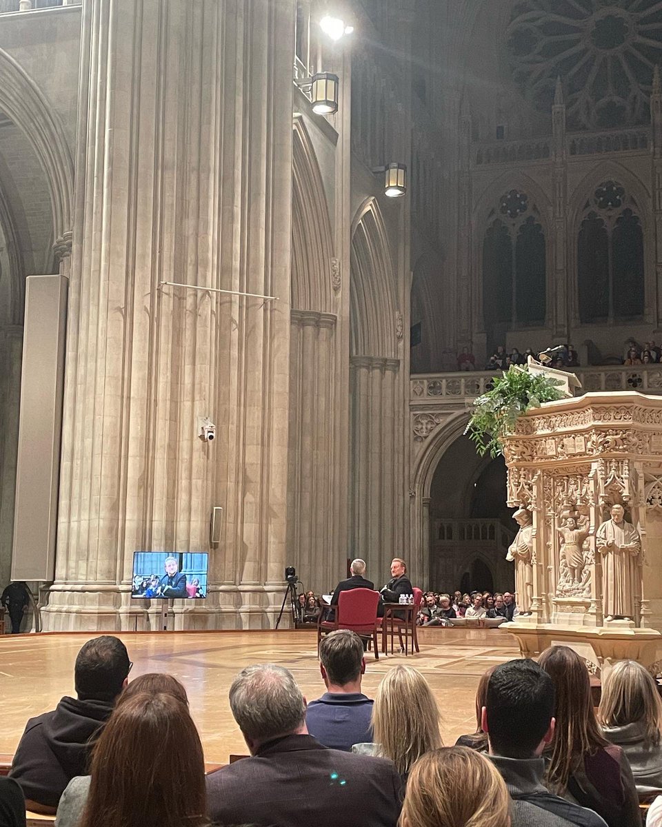 theRevAdam's tweet photo. “The mystics tell us God is present in the present, what Dr. King described as ‘the fierce urgency of now.’” - Bono

A special 2nd Monday of Advent w/ Jon Meacham &amp; B at the pulpit where MLK gave his final sermon in March 1968 called “Remaining Awake Through a Great Revolution.” https://t.co/WOQjKW25AQ
