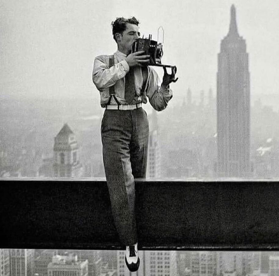 Never thought about it before, but you know that famous picture of a bunch of construction workers sitting on a girder way up in the sky and having lunch? Well, here's the photographer who took that picture: Charles C. Ebbets.
