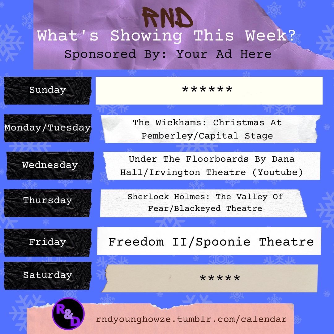 rndyounghowze's tweet photo. We’re trying a new way to let people know about all of the shows that we see each week. 

Want to sponsor these posts? Email us! https://t.co/jf7YNhPmR4