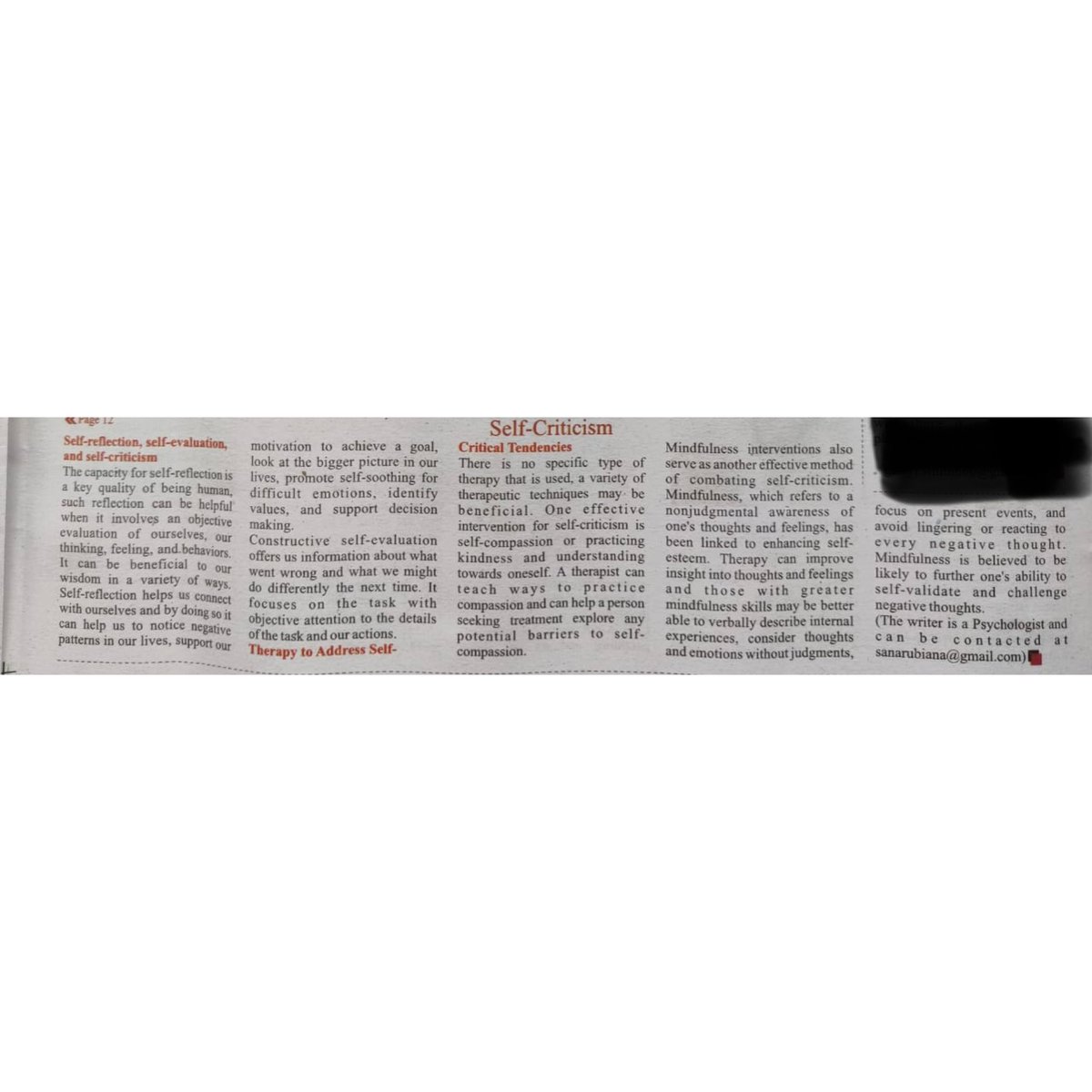 SRubiyana's tweet photo. My article for Islamic Voice, on โSelf-Criticismโ, December 2022.
#selfcriticism #selfcritical #lowselfesteem #lowselfconfidence #psychoeducation #islamicvoice #newspaperarticle #psychologistofindia #therapistofindia #counsellingpsychology #selfcriticalthoughts https://t.co/4liuoUwtOn