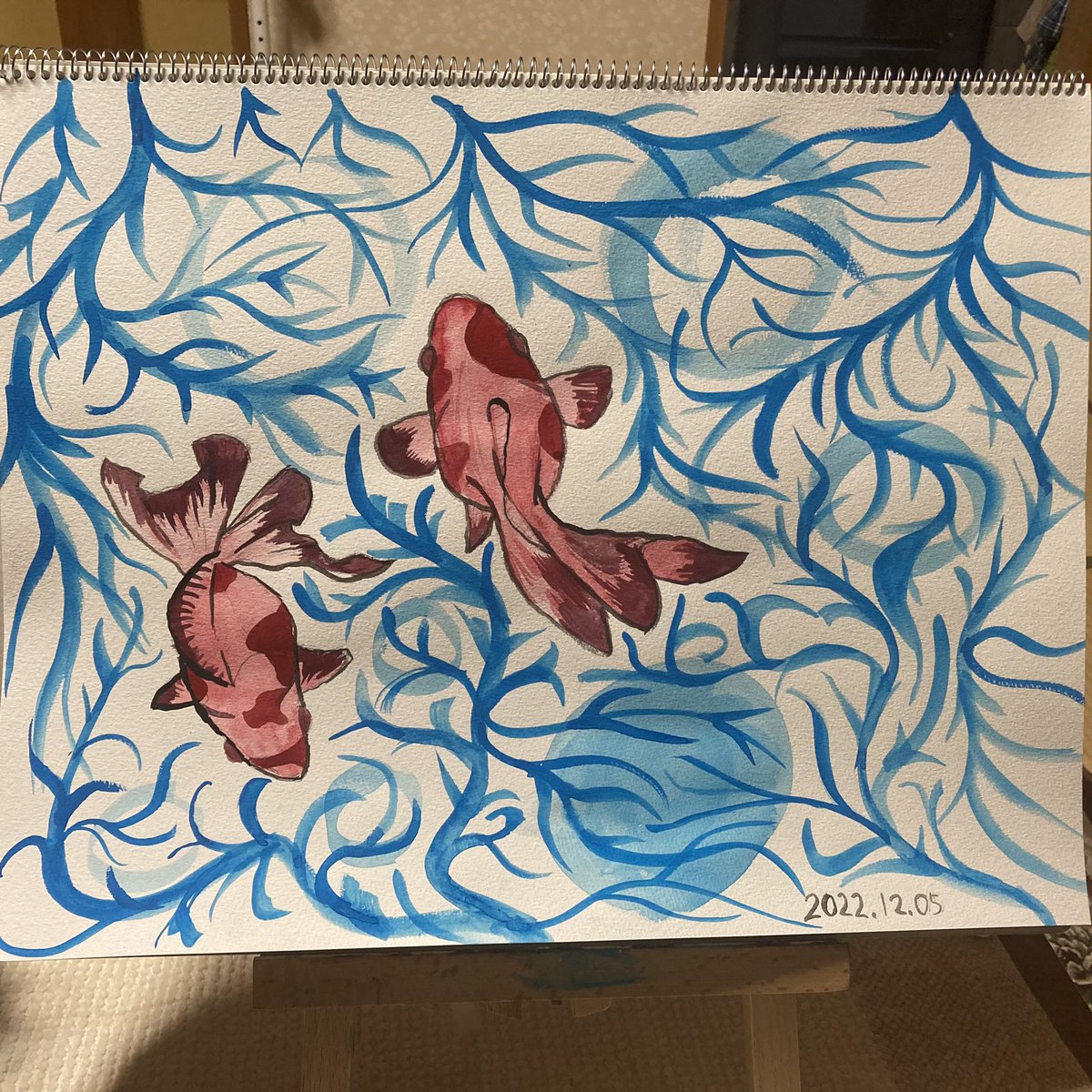 Gozu0929's tweet photo. 金魚

#水彩画 
#絵描きさんと繋がりたい https://t.co/QrHjWOq56T