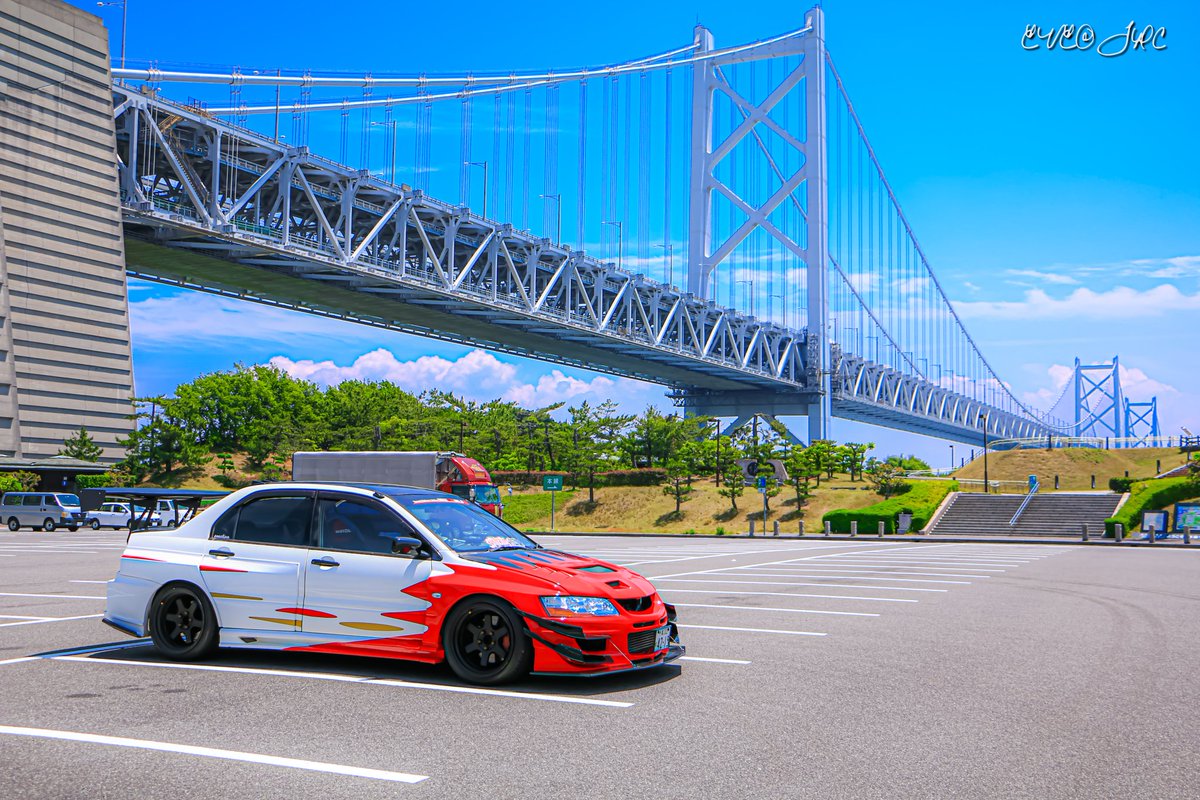 S4vag_eve's tweet photo. #2022年愛車ベストショット4枚 

沢山あるけどやっぱり九州ランエボミーティング遠征で行った旅先での写真でしょ👍

１枚目　山口県 角島
２枚目　熊本県 阿蘇山
３枚目    岡山県 鷲羽山
４枚目　香川県 与島PA https://t.co/wS0Ht2d5l8