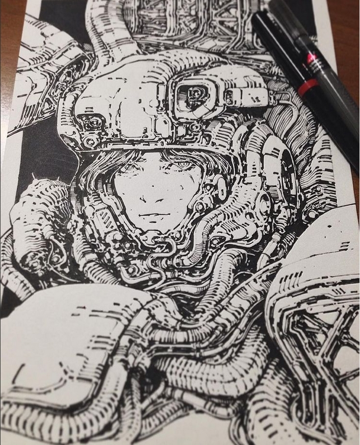 Knightsundere's tweet image. Got some amazing stuff from @romyromeromi in the mail :3c &lt;33 my very original inspiration to do ink pen art. fully recommend