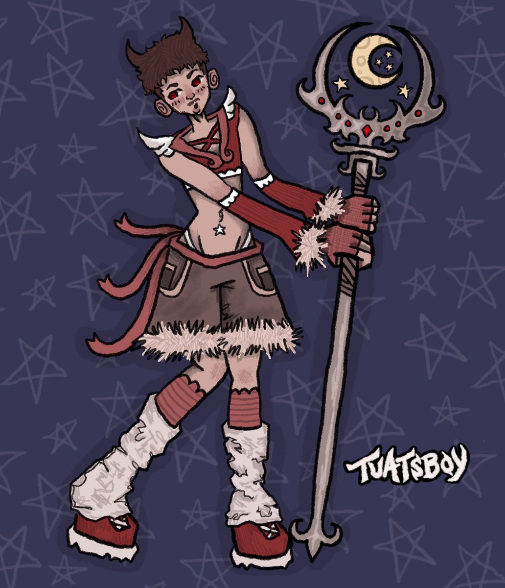 tuatsboy's tweet photo. Blood moon mage <3 https://t.co/QJPObiwLt4