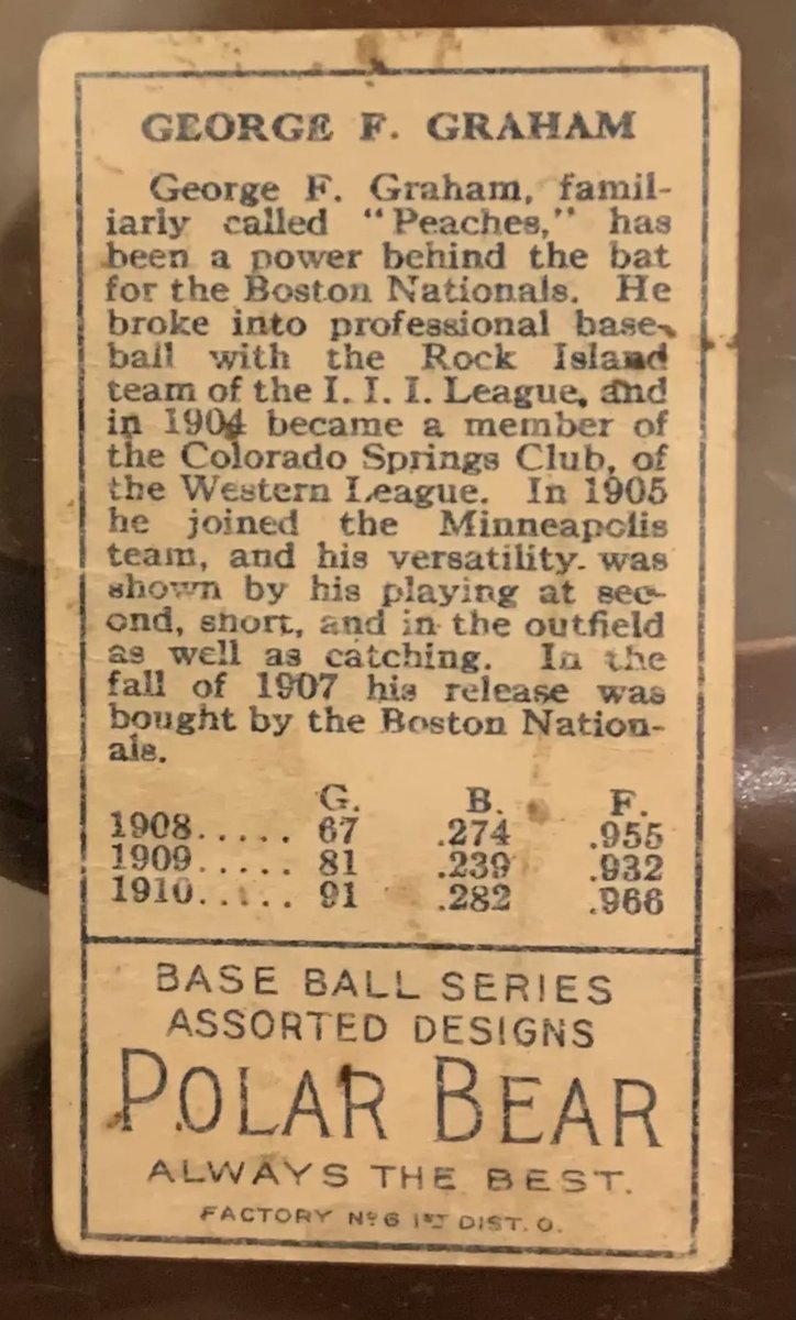 CollectBats's tweet photo. Mail day!
This George “Peaches” Graham T205 card arrived today! Blazing color! That red just pops!!!
#T205 #goldborder https://t.co/LYM0fqqM6w