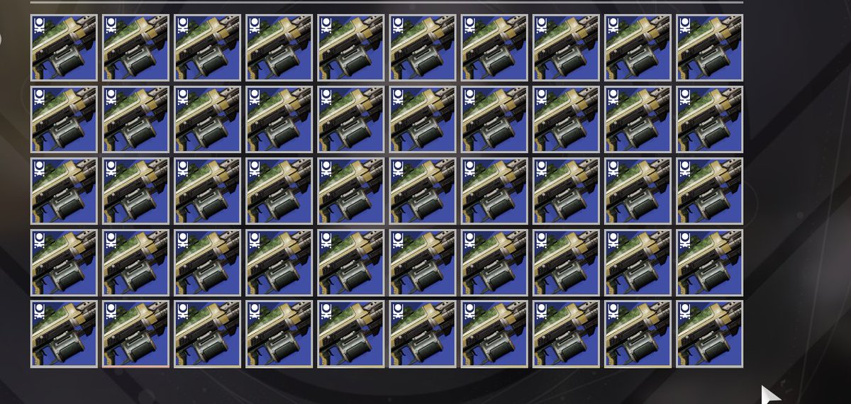 IdkWhoAhraIs's tweet photo. Rumor has it that this MG will give 10k XP per dismantle next season, props to @FrenchieHugo and @shoebillbuildin suspicion through bug exploration, pull them from collections and fill up that vault space https://t.co/4FlFYo5vkp