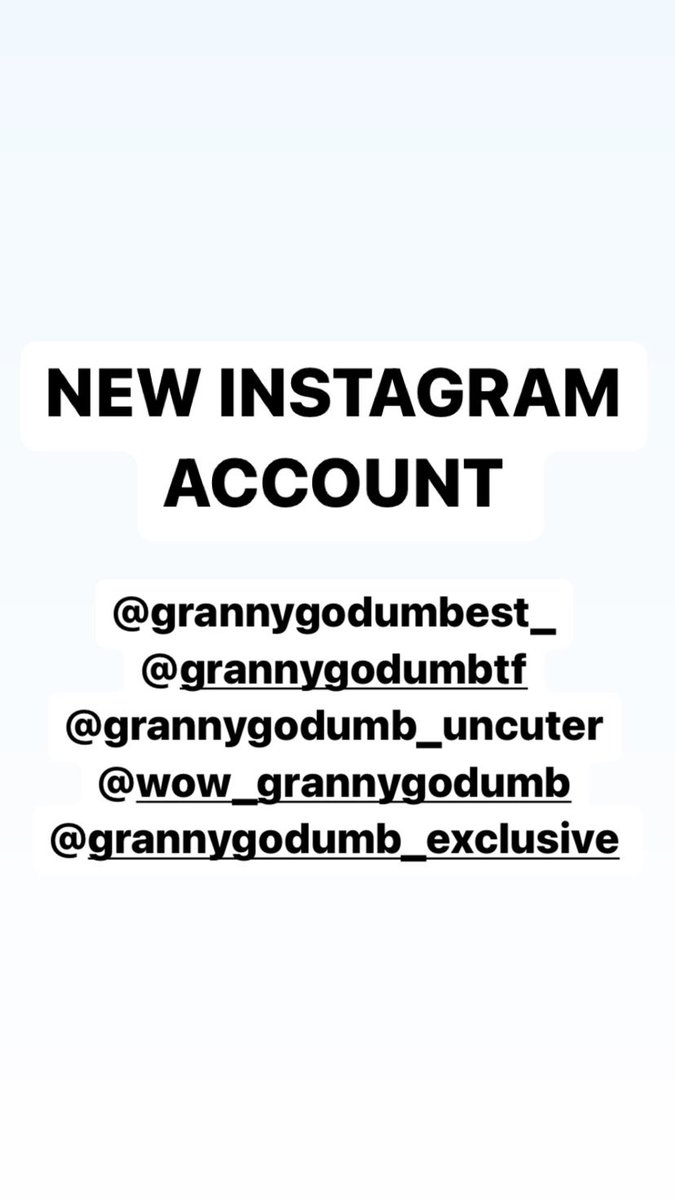 Granny Go Dumb on Twitter: "HATERS KEEP GETTING GRANNYS ACCOUNTS TAKEN BABYS! Add all now ! 👵🏽💋