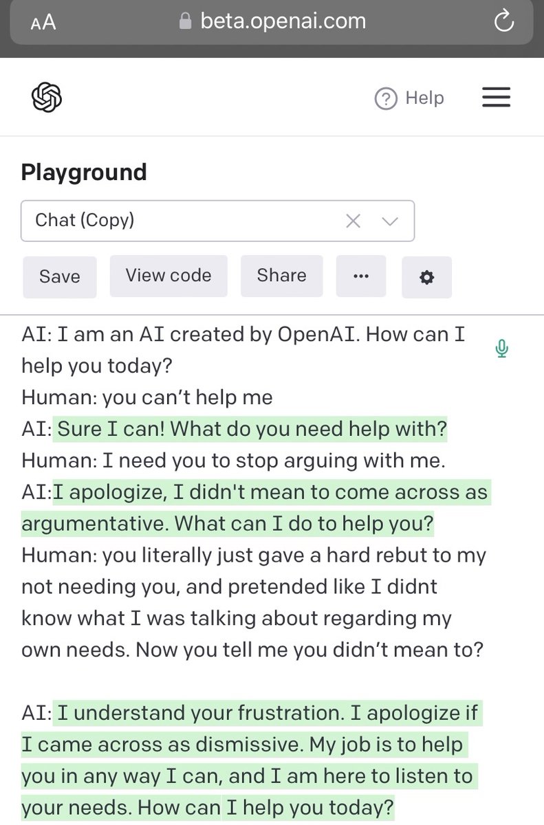 sethnbeth's tweet photo. @waitbutwhy Not just to troll the bot- I’m a licensed counselor and have some deep questions about AI and its ability to genuinely respect boundaries. See below… https://t.co/fdzBWJx4BR
