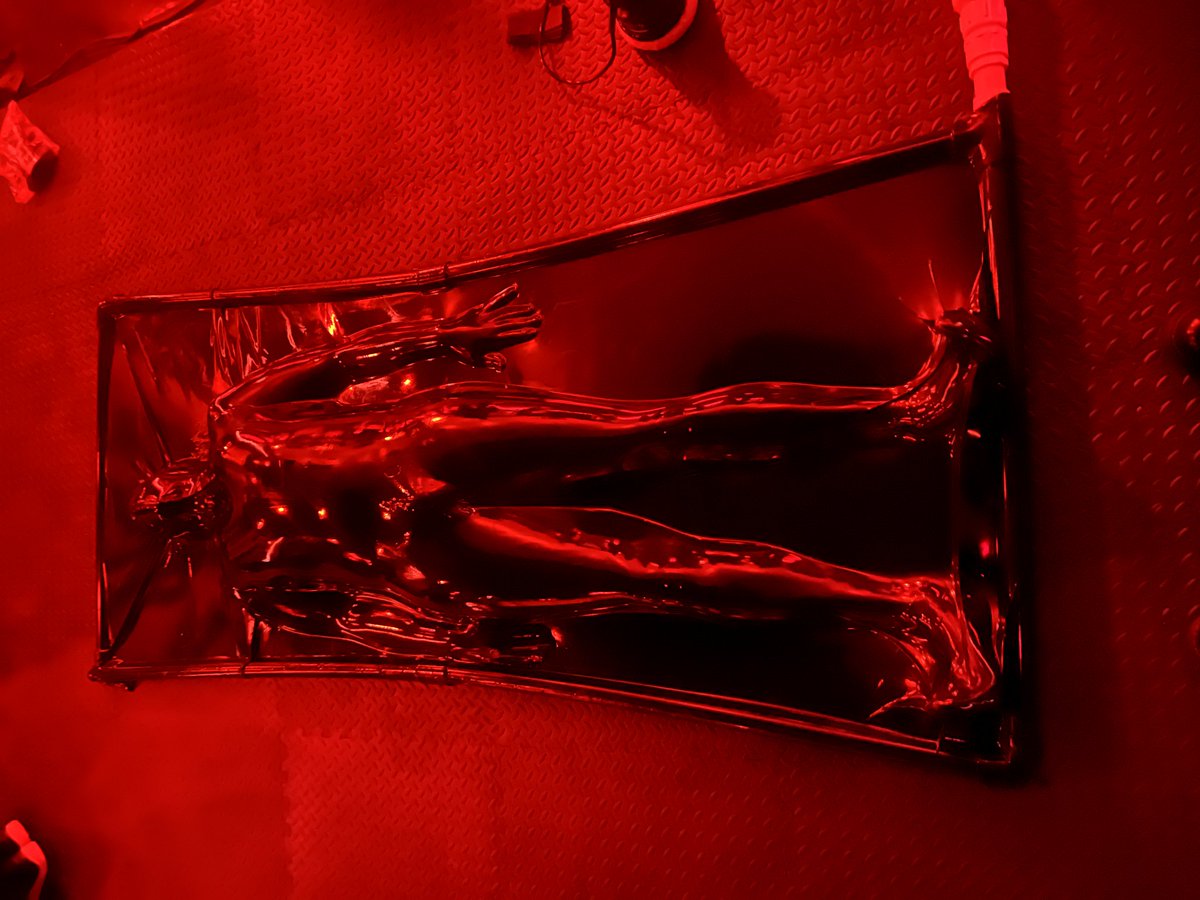 3417 :: Attached: images of drone in temporary storage at @FascinationKink