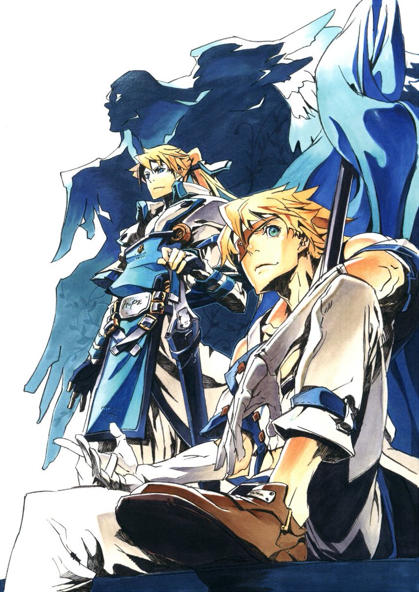 daily_arc_sys's tweet photo. Ky Kiske and Sin Kiske 
(Guilty Gear XRD promotional artwork by Daisuke Ishiwatari) https://t.co/E9arPmHzqW