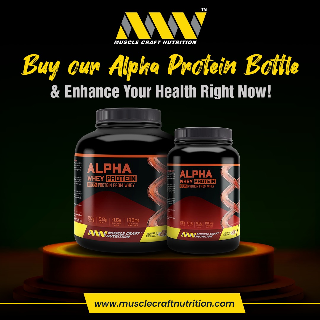 MuscleCraftN's tweet photo. Bodybuilding nutrition For people whose diets call for higher protein demands, alpha is actually the best option. 
#musclecraftnutrition #mindhealth #postitivity #proteinsupplements #athletes https://t.co/T1oLZHeq1W
