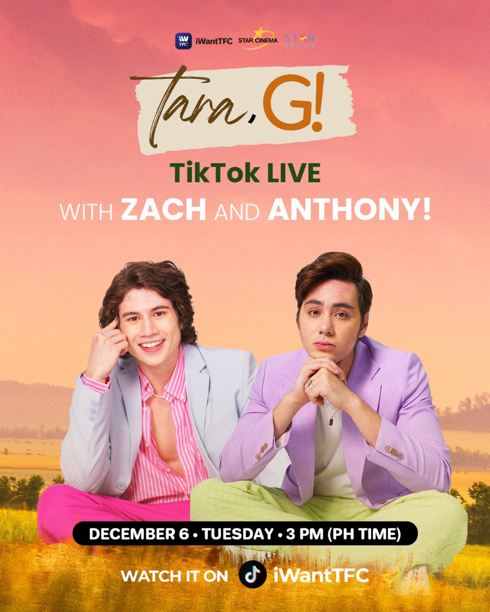 Tara na sa TikTok Live ni <a href="/Zachy_Castaneda/">Zachy Castañeda</a> at Anthony mamayang 3pm 😊

#ZachCastañeda