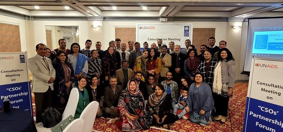 We are the proud partner of CSO partnerships Forum to strengthen the HIV/ AIDS response in Pakistan.
Forum meeting organised by <a href="/UNAIDS_Pakistan/">UNAIDS Pakistan</a>  and <a href="/UNDP_Pakistan/">UNDP Pakistan</a> which is followed by action plan inform of recommendations for CSO Forum for upcoming year's.