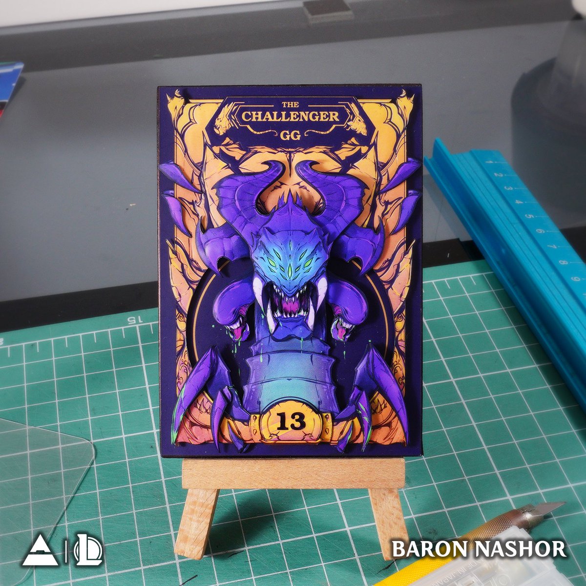 imbaartcom's tweet photo. BARON NASHOR (Custom artwork)
IMBA Art 3D Paper Custom | 3D League of Legends Card

@riotgames

#IMBAArt #3DShadowbox #3DLORCards #LeagueofLegendsArt #LeagueofLegendsFanArt #BaronNashor #Zed #Yasuo #Leesin #Ahri #RiotGames #Teemo https://t.co/G1NB8XAwr3