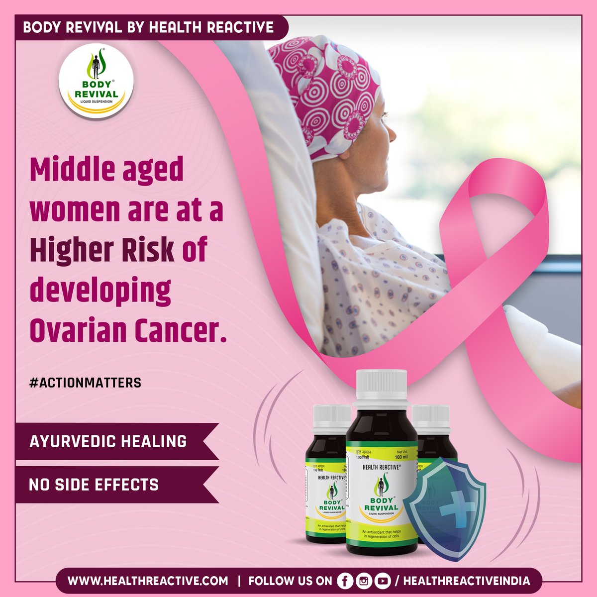 healthreactivee's tweet photo. Ovarian cancer is the third most common gynecological cancer in Indian women.
Early detection can save a life.
To know more visit https://t.co/HLq6Y0Sxop
#ovariancancer #ovariancancerwarrior #HealthReactive #healthyliving #Munirkhan #bodyrevival https://t.co/COcWomPio3