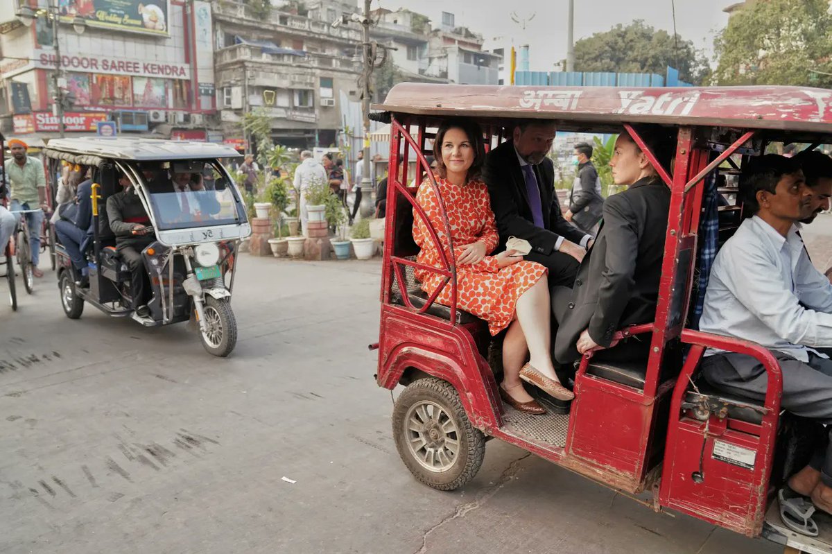 ArrushChopra's tweet photo. #Germany's foreign #minister #AnnalenaBaerbock on 2-day visit to #India 

@ABaerbock https://t.co/a8xJbLbDli