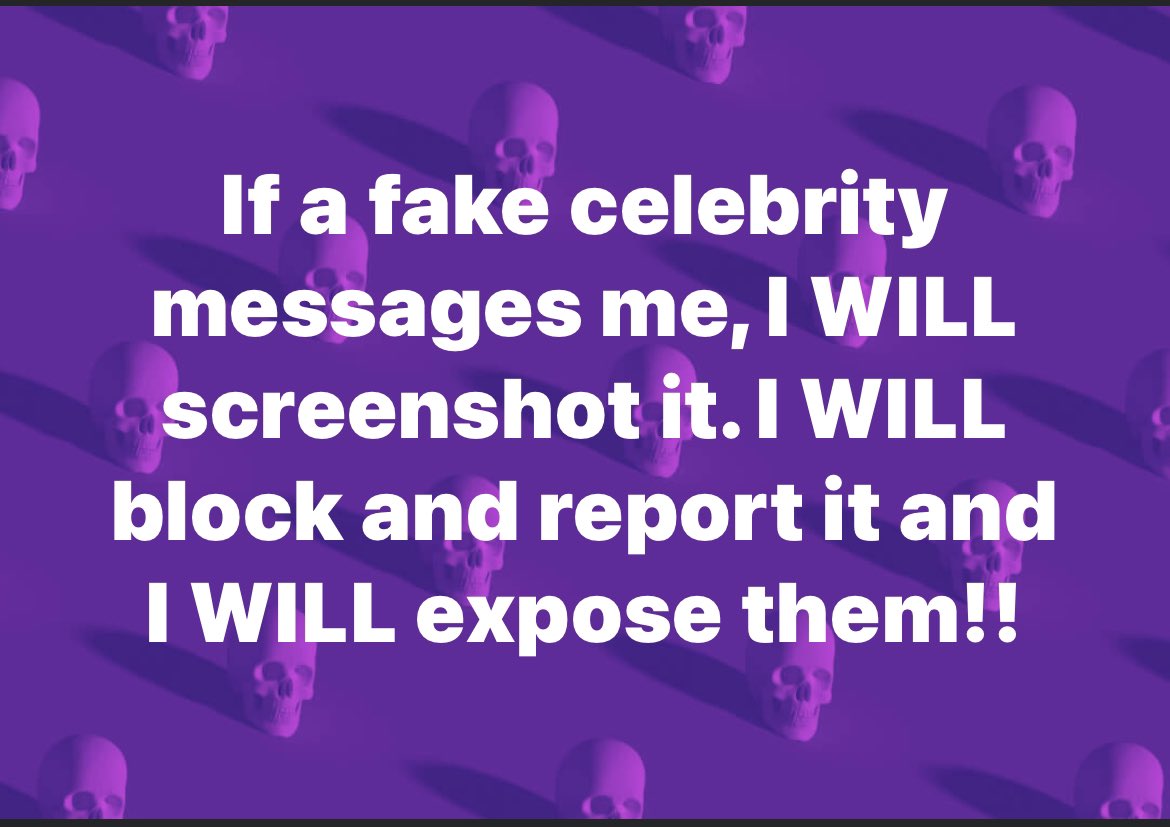 AnnaJustAnna2's tweet photo. I only follow the blue tick REAL celebrities. https://t.co/e07ilnNh5n