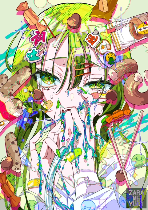 過食嘔吐症状少女 