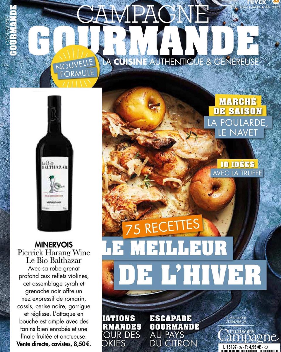 Les Bio Balthazar s’invitent dans la presse en décembre. 🍾🍷😎🤙🏻
#balthazardanslapresse
@les_celliers_jean_dalibert 
@agence_force4