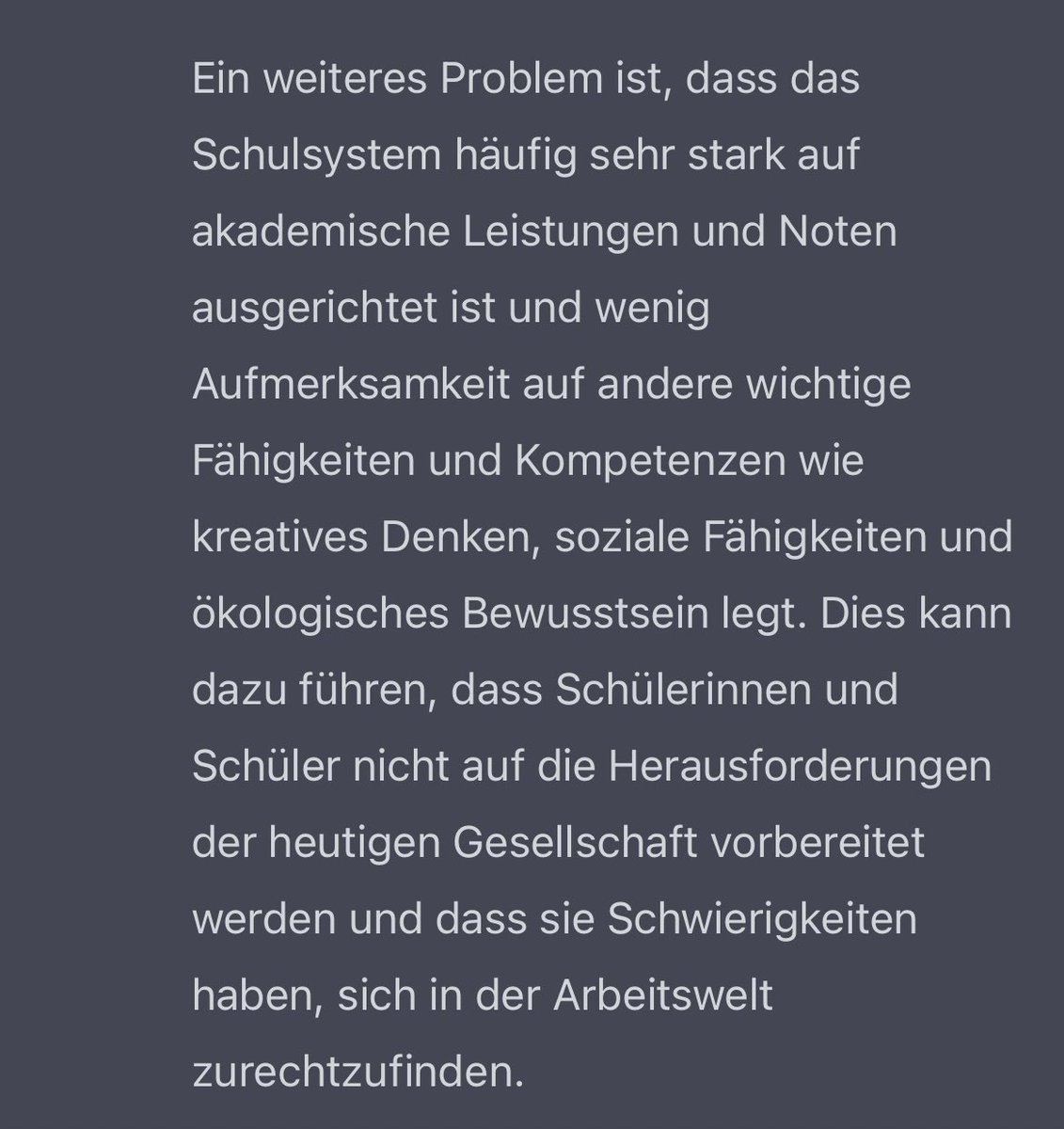 Wenn eine KI #chatGPT grundlegende Probleme des aktuellen Schulsystems erklärt und dabei in Sekunden den Finger in die Wunde legt! #twlz #KI #AI #schuleohnenoten #lehrundlernsettings #leistungsdruck