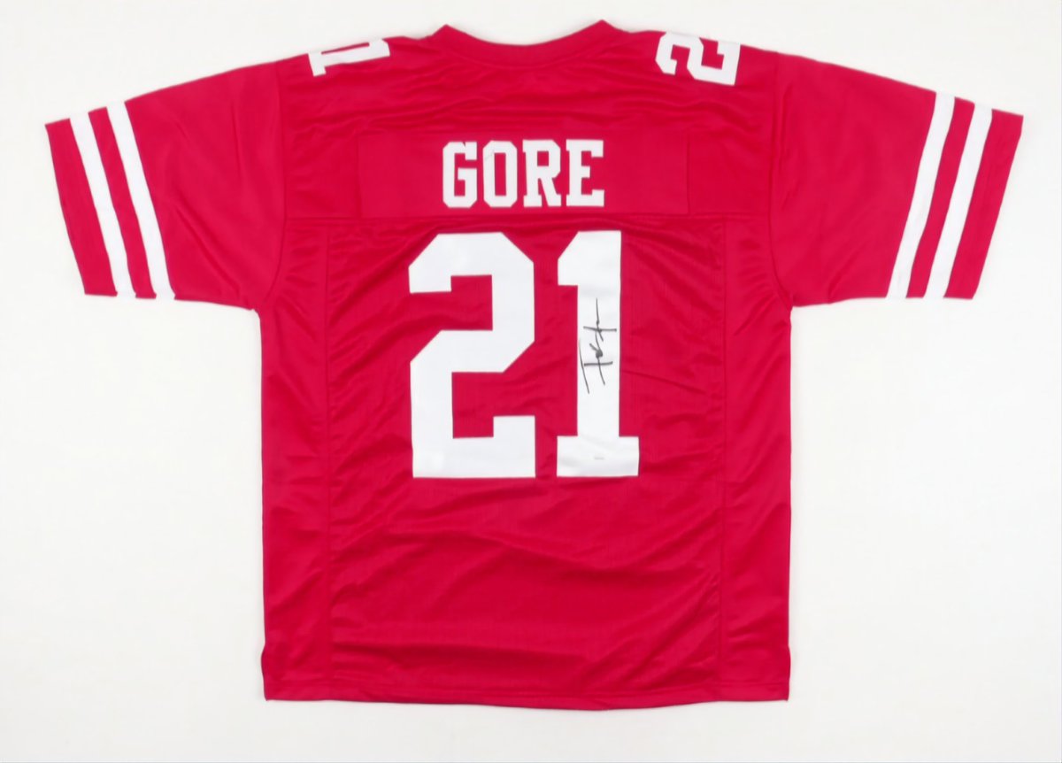 FaithfulGiveway's tweet photo. 🚨#FaithfulGiveaway # 97🚨

Its still Victory Monday Faithful!

Up for #Giveaway are 2 different Frank Gore signed Jerseys.

To Enter

1. Follow &amp; Retweet

2. Comment below your Favorite 7th Round QB🤫

3. Winners will be announced at Halftime on 12/11

 #NFL #FTTB    #49ers https://t.co/0HqDls1fgS
