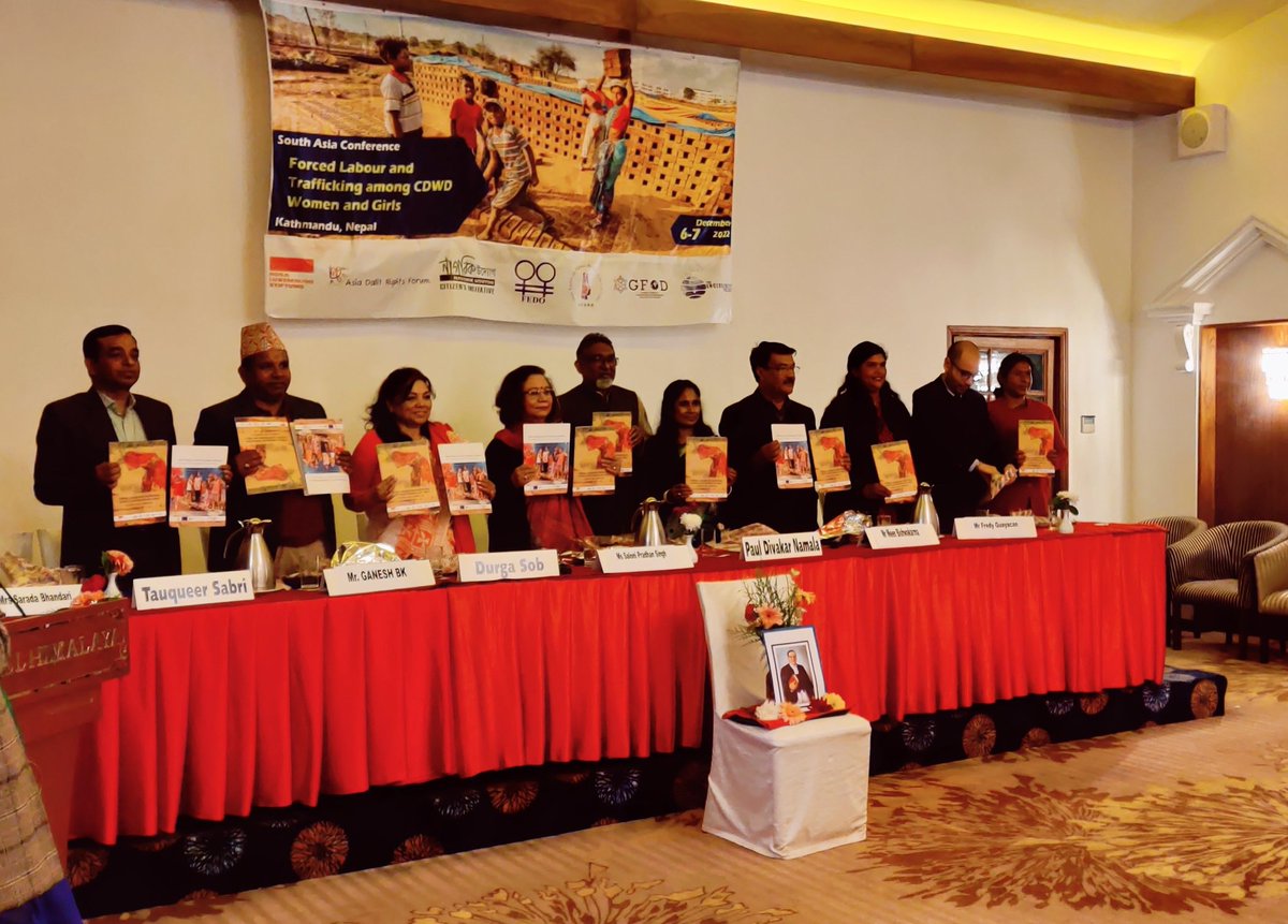 Release of regional report on Forced Labour and Trafficking among Dalit Women by @AsiaDalitRights and India report on Manual Scavenging by @DalitRights.