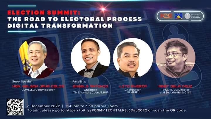 22ElectionWatch's tweet photo. Join us on "The Road to Electoral Process and Digital Information" with Nelson Celis, Engels Antonio, Lito Aversan and Abet Dela Cruz 
 https://t.co/5V6xu4Dgjn https://t.co/vg4przzO8V