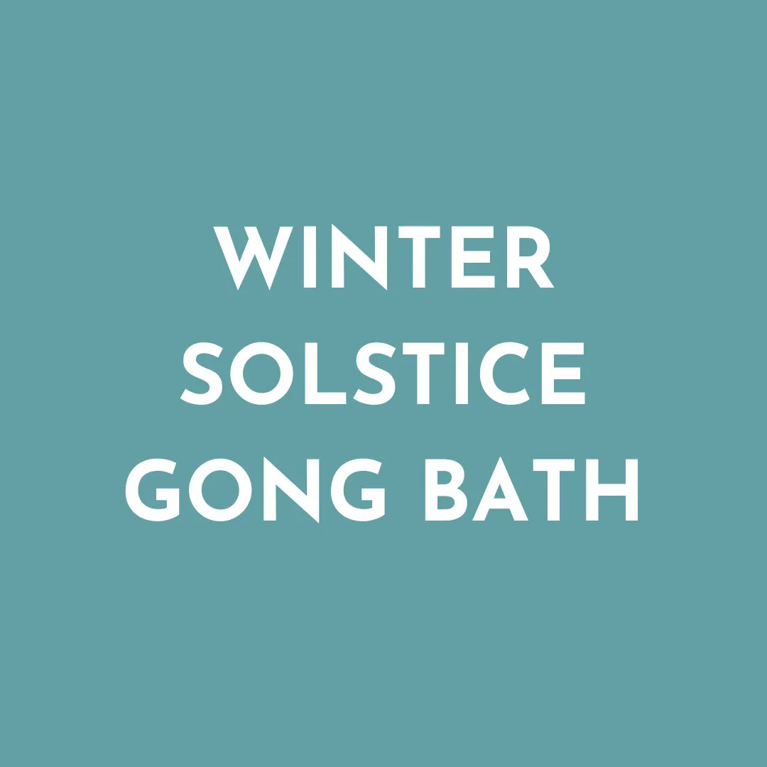 WINTER SOLSTICE GONG BATH

Fri, December 16, 2022
6:30 p.m. - 8:00 p.m.
&amp;
Sun, December 18, 2022
4:30 p.m. - 6:00 p.m. 

£25 per session.

Book your place via the link below
buff.ly/3AUQ4A3