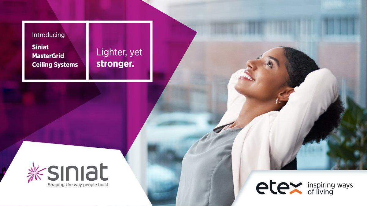 SiniatZA's tweet image. Ceilings are still an essential design feature of the best and latest refurbishments and new build projects. Do your ceilings the right way with #MasterGrid. Find out more bit.ly/3ULZiXd