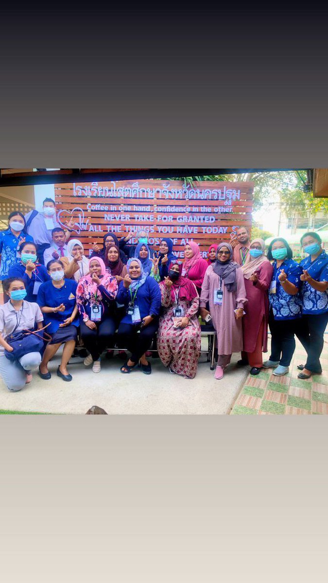 DoIEdumv's tweet photo. ތައިލެންޑް އިންޓަރނޭޝަނަލް ކޯޕަރޭޝަން އޭޖެންސީ - ޓައިކާއިން ކުރިއަށް ގެންދިޔަ ކެޕޭސިޓީ ބިލްޑިންގ އޮން އިންކްލޫސިވް އެޑިޔުކޭޝަން ތަމްރީނު ޕްރޮގްރާމުގެ ބައިވެރިން ތައިލޭންޑަށް ކުރި 4 ދުވަހުގެ ދަތުރުގެ ތެރެއިން. https://t.co/duGt8Uzpf6