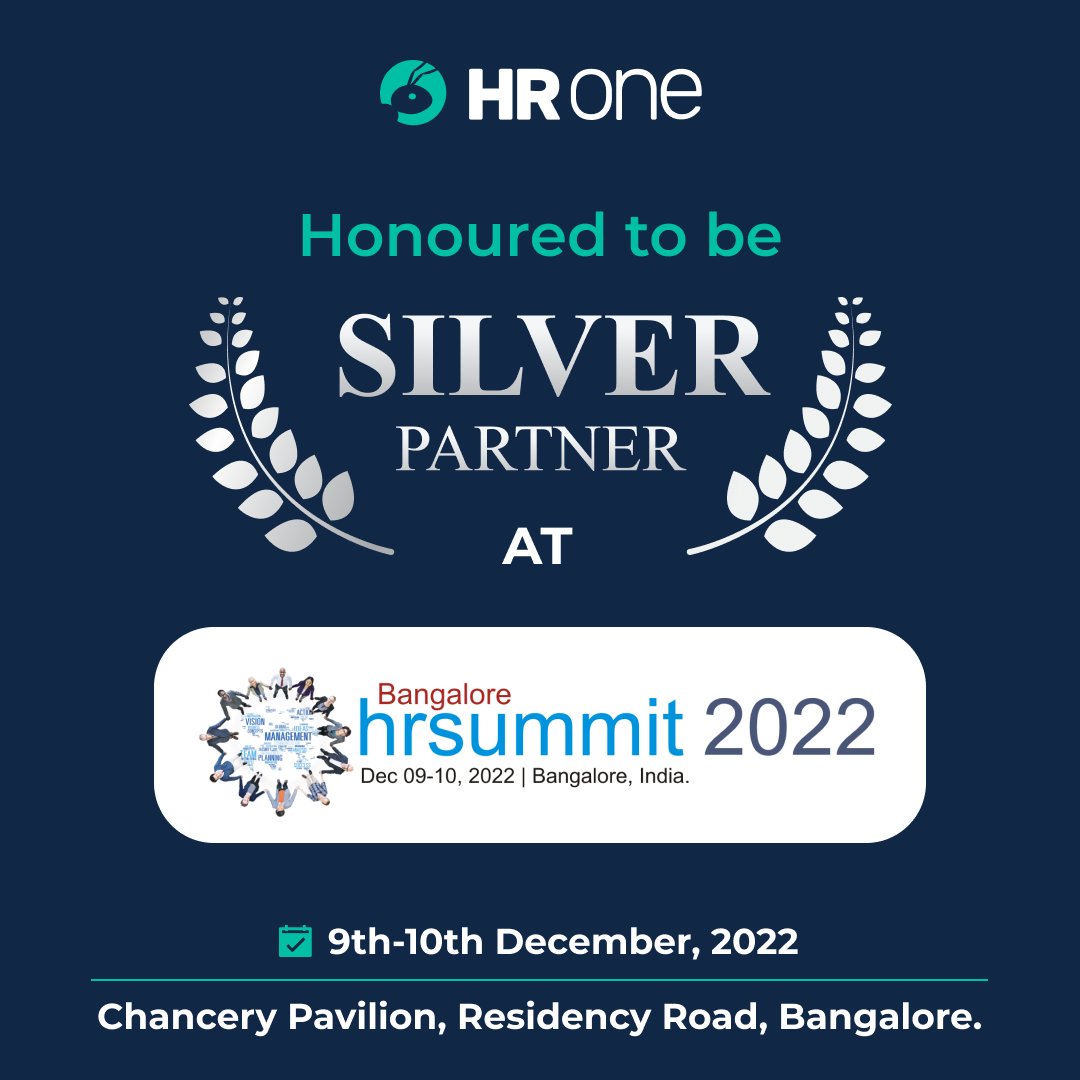 hronecloud's tweet photo. We are pleased to be Silver Partner at the upcoming Bangalore HR Summit 2022. Join us at Booth S1, Grand Ballroom of Chancery Pavilion, Residency Road, Bangalore. Save the date and make sure to come by and say ‘Hi!’
Register: https://t.co/WR8dpmoCqB
#HROne #BHRS2022 #HREvent https://t.co/k633MAAyBl